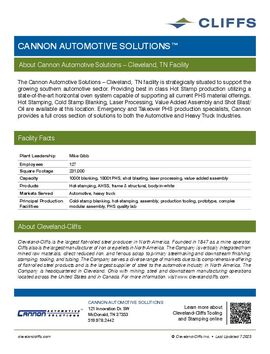 Cannon Automotive Solutions -- Cleveland, TN