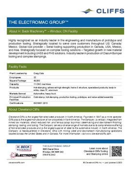 The Electromac Group -- H. Beck Machinery